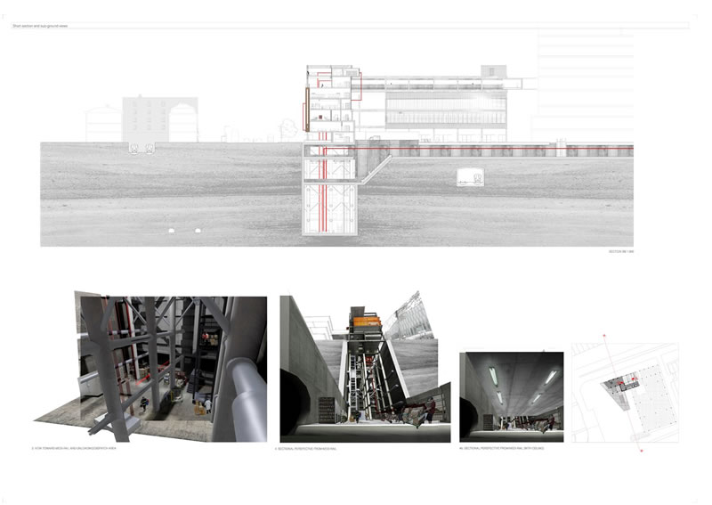 Short Section and Subground-level views